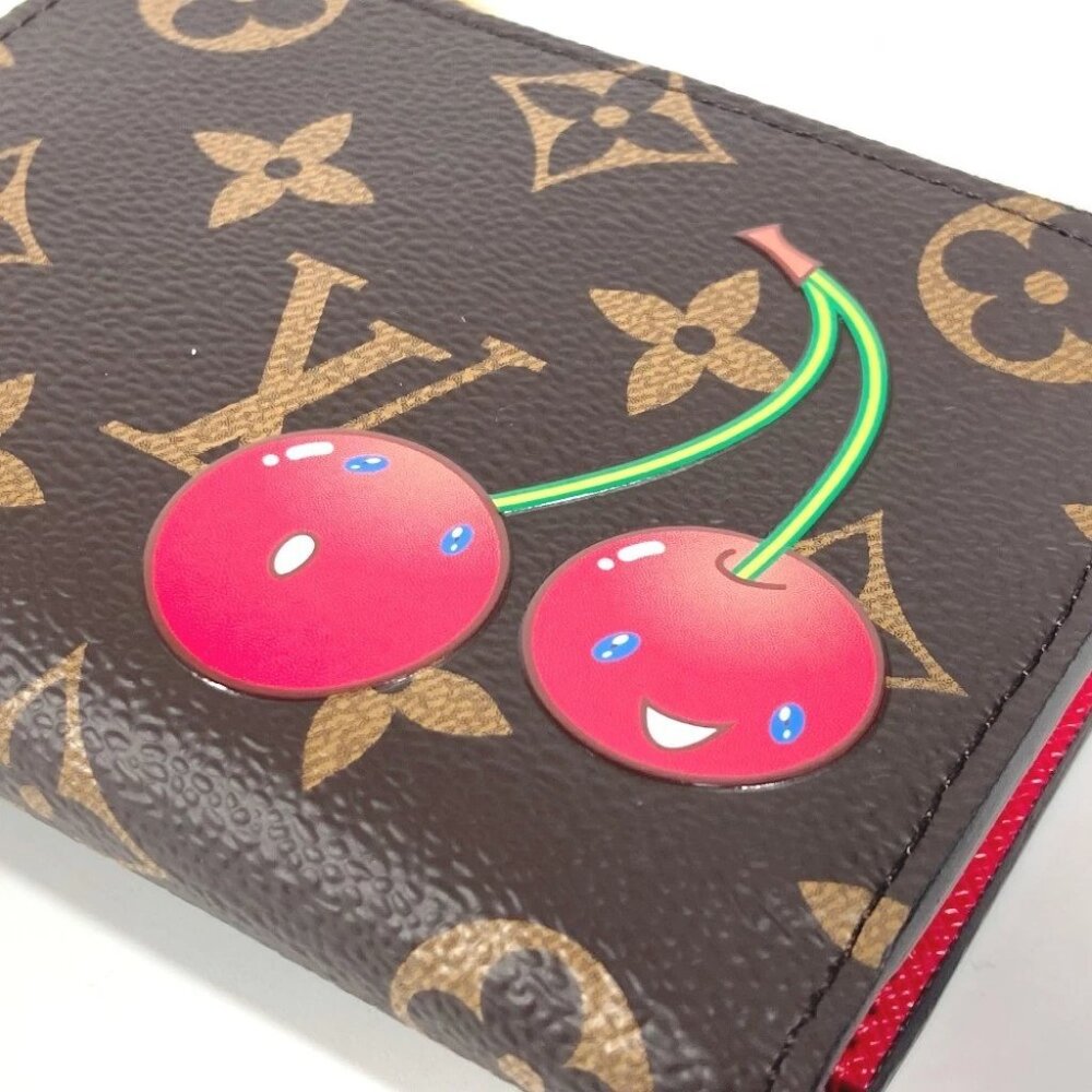 LOUIS VUITTON M13420 Monogram Portefeuille-Lisa Cherry Compact Wallet Unused - Picture 15 of 16